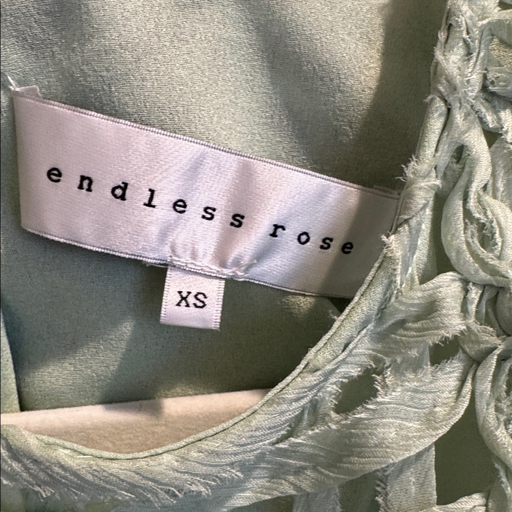 Endless Rose Mint Green Crochet Midi Dress - Picture 2 of 4